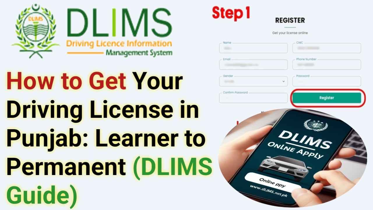 Learner to Permanent Driving License with DLIMS Guide