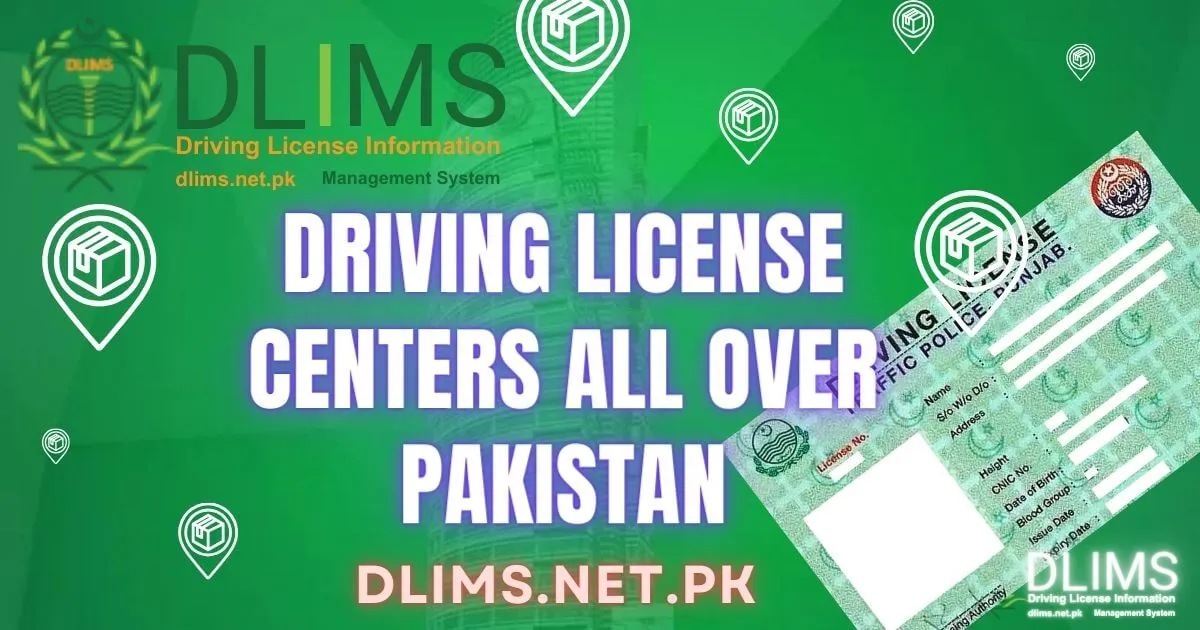 Driving license centers in pakistan